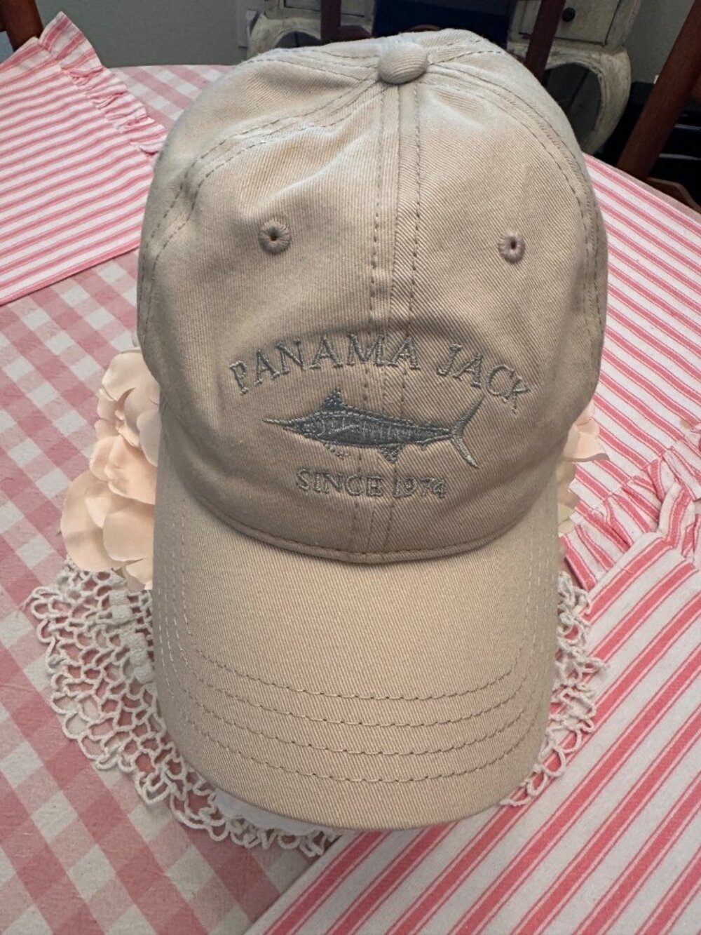 Panama Jack Since 1974 Beige Cream Hat